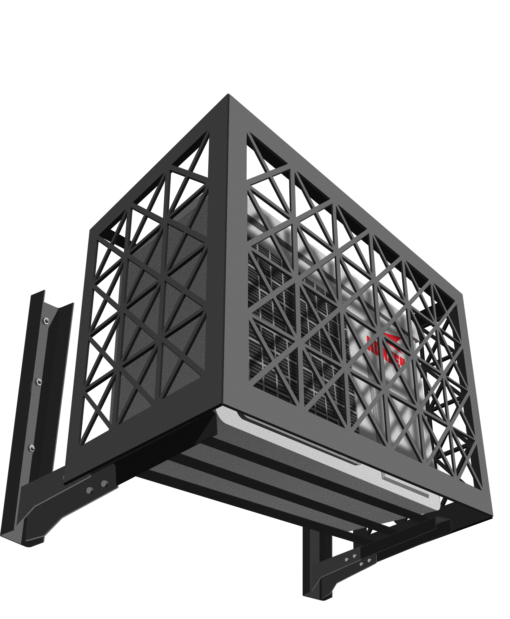 Корзины для кондиционеров с квадратно-треугольной перфорацией RAL9005